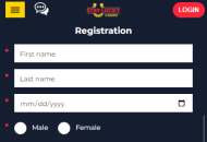 StayLucky Registration Form Step 2 Mobile Device View