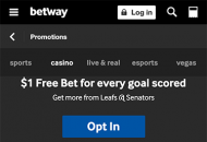 Betway Promotions Mobile Device View 