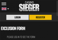 CasinoSieger Responsible Gambling Information Mobile Device View 
