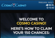 Cosmo Welcome Bonus Mobile Device View 