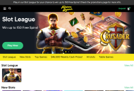 FortuneLegends Homepage Desktop Device View