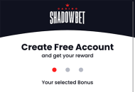 Shadowbet Registration Form Step 1 Mobile Device View