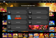 AllSlots Daily Promotions Desktop Device View