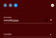 GoldenEuro Registration Form Step 3 Mobile Device View