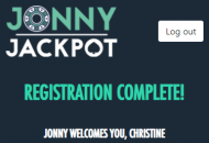 JonnyJackpot Registration Form Step 4 Mobile Device View