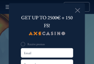 Axe Casino Registration Mobile