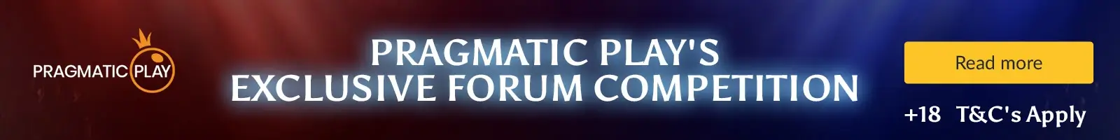Pragmatic Play's Exclusive Forum Competition Banner