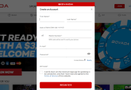 Bovada Registration Desktop