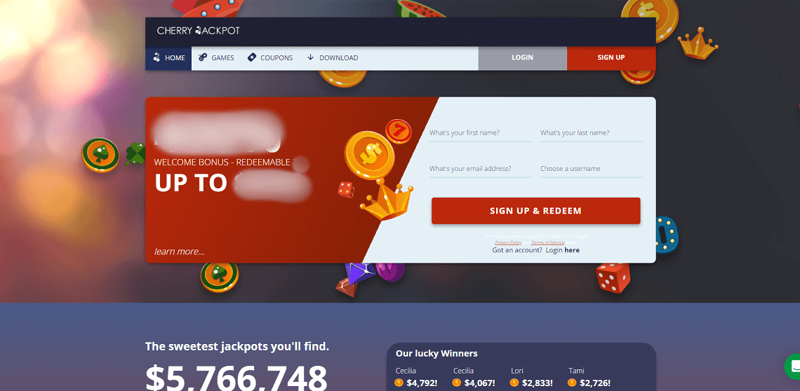 cherry jackpot casino no deposit bonus