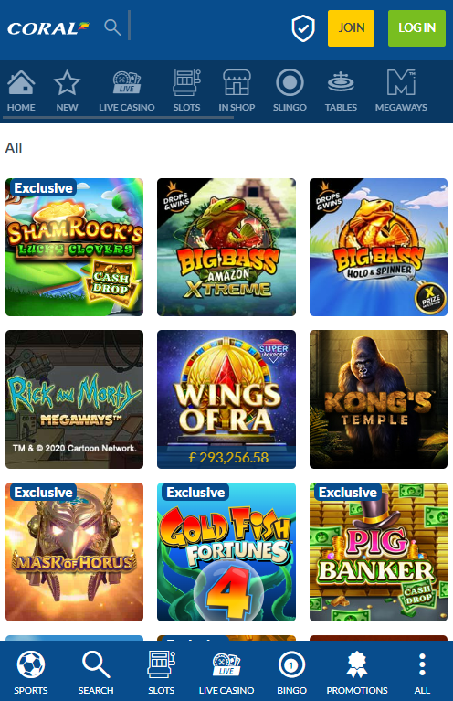 Free Casino Games for Android | Coral Mobile | £10 Free!