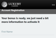 Luxury Casino Registration Mobile