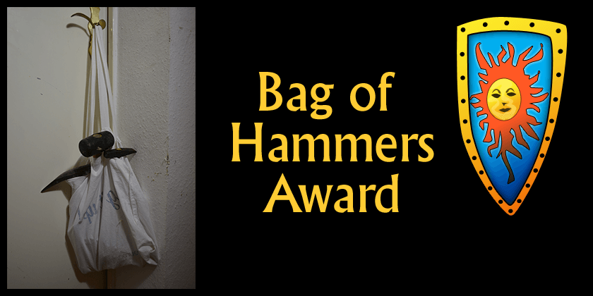 bag of hammers award 2021