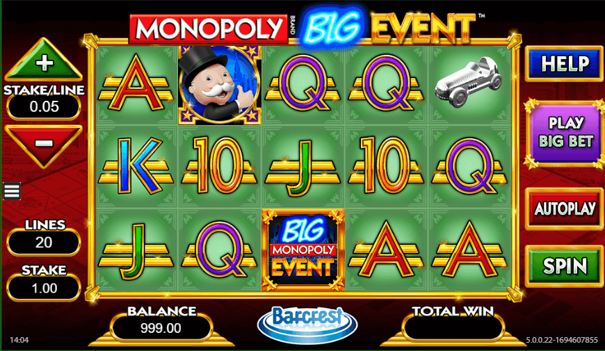 monopoly big event by barcrest