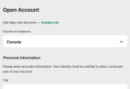 Bet365 Registration Form Mobile Device View 