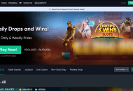 bitcoin games casino homepage screenshot