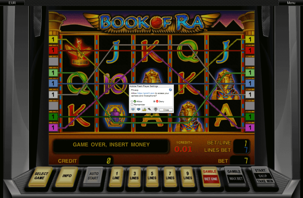 Fake Book of Ra slot game