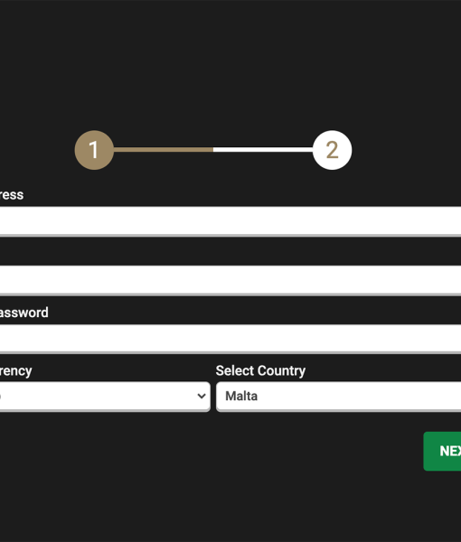 CasinoCasino Registration Form Step 1 Desktop Device View 