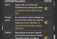 CasinoCasino Registration Form Step 3 Mobile Device View 