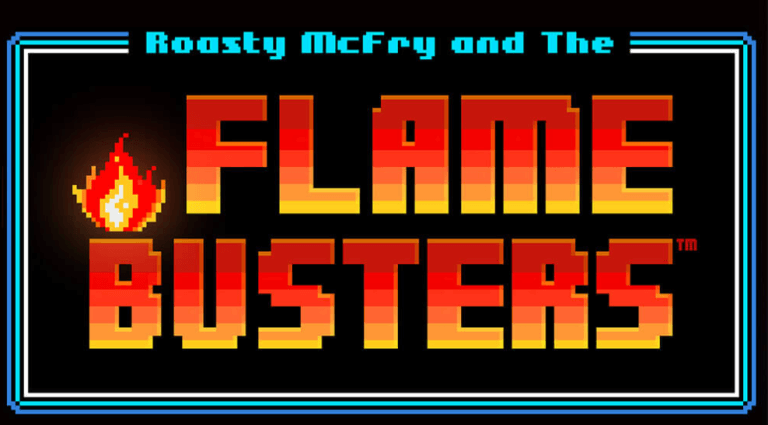 flame busters slot logo