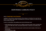 grand hotel responsible gaming