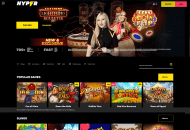 hypercasino homepage full desktop