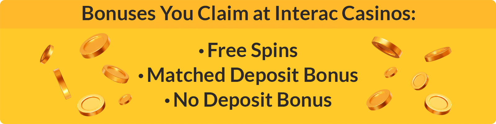Interac casino bonuses