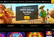 kaboom slots homepage desktop view