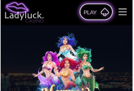 lady luck casino homepage mobile view
