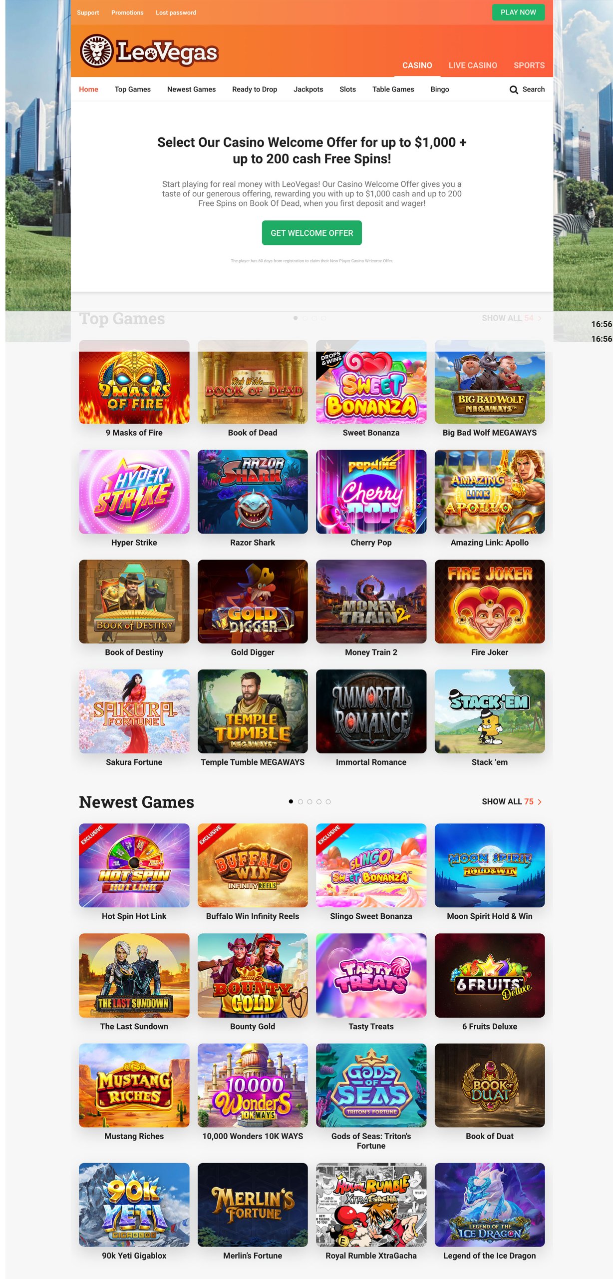 leovegas login