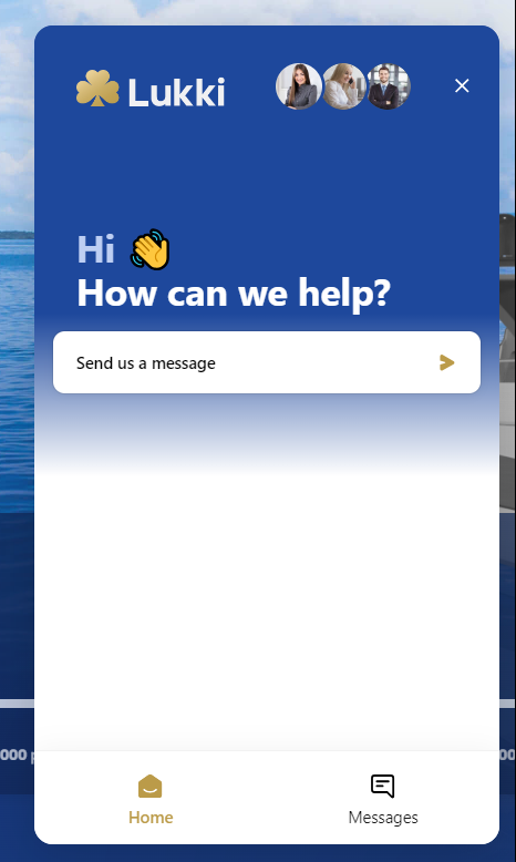 Lukki support chat