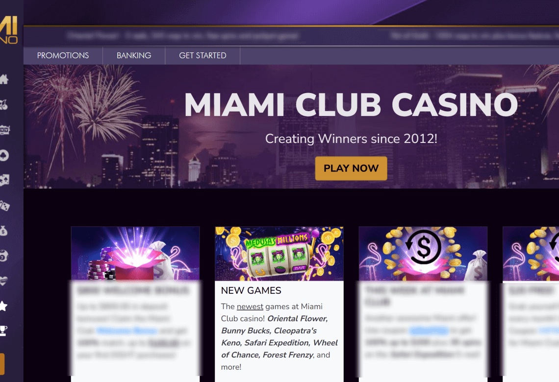 miami club casino desktop homepage