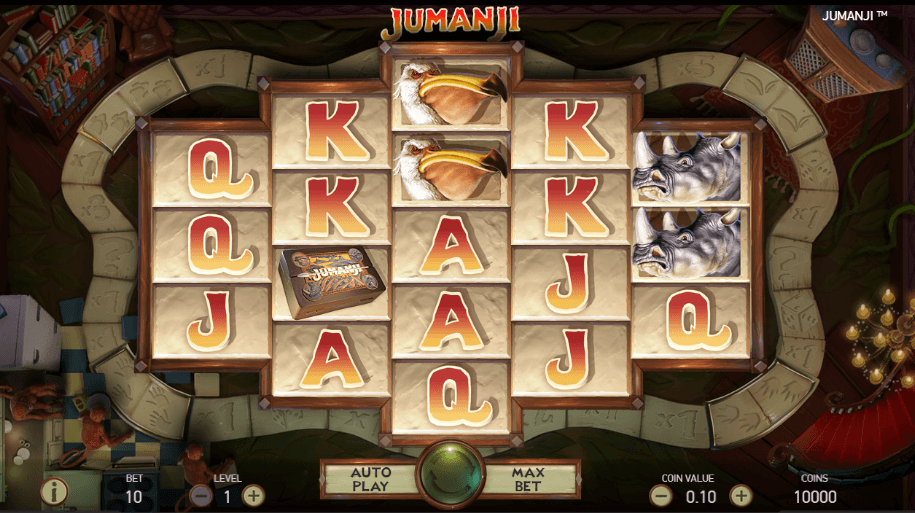 jumanji slots by netent