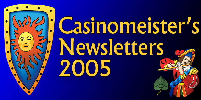 Casinomeister's newsletters 2005
