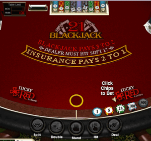 online BlackJack screenshot