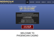 phoenician homepage desktop view