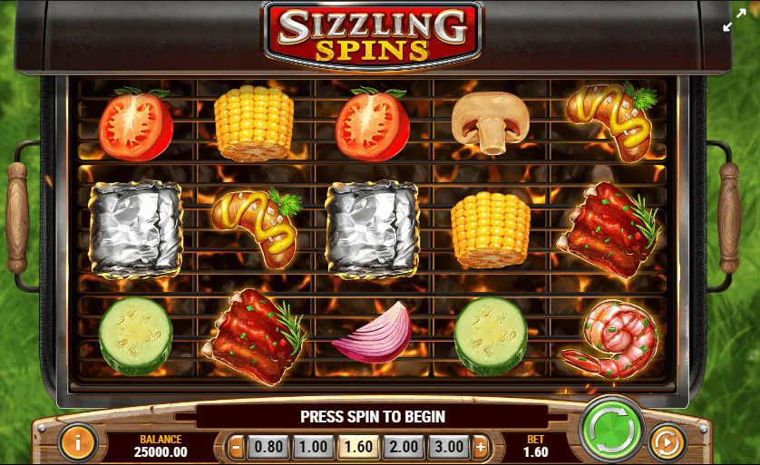 sizzling spins by play'n go