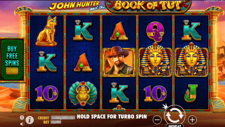 john hunter and book of tut by pragmatic play