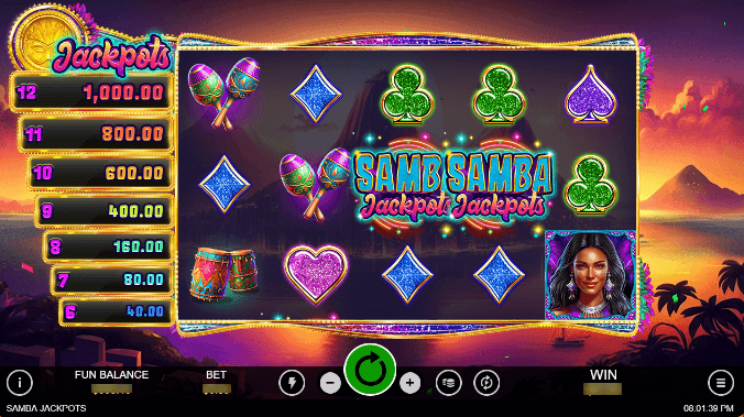 samba jackpots by realtime gaming
