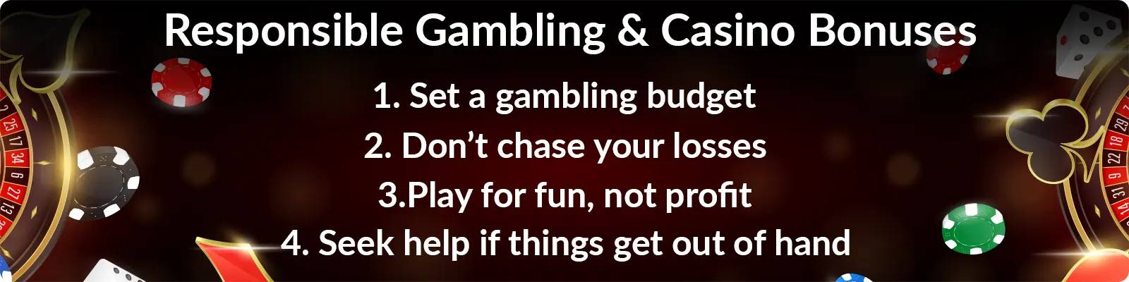 Responsible gambling and casino bonuses