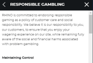 rhino.bet responsible gaming