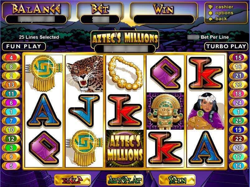 aztec millions by real time gaming