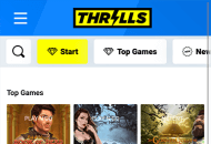 Thrills Homepage Mobile Device View