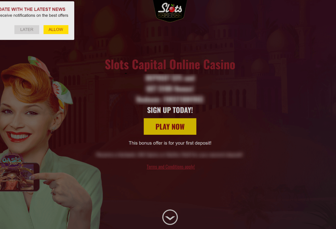 slots capital online casino desktop first impression
