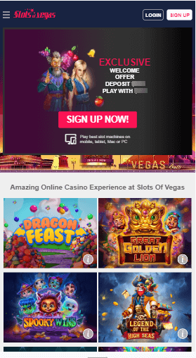 slots of vegas mobile screenshot taken on 11/16/2023