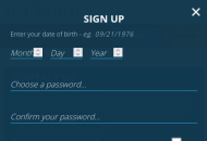 spinfinity registration screenshot mobile 2