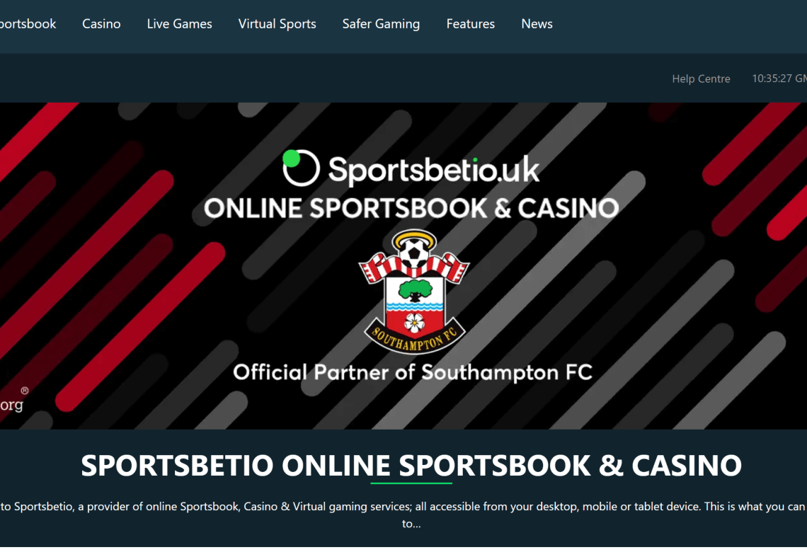 sportsbet.io casino homeepage