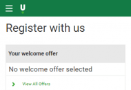 Unibet Registration Form Step 1 Mobile Device View 