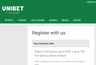 Unibet Registration Form Step 3 Desktop Device View 