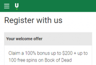 Unibet Registration Form Step 4 Mobile Device View 