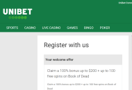 Unibet Registration Form Step 5 Desktop Device View 